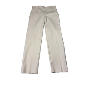 Judith & Charles Cream Beige Straight Leg Tailored‎ Dress Women Pants 0 W26 L26